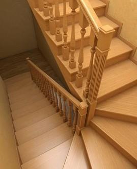 Деревянная лестница проект